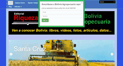 Desktop Screenshot of boliviaagropecuaria.com