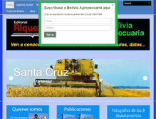 Tablet Screenshot of boliviaagropecuaria.com